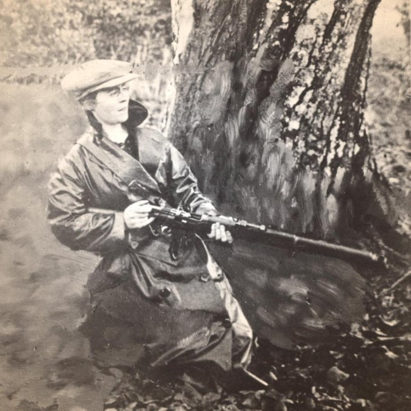 Eithne Coyle, republican activist from Cill Ulta, An Fál Carrach, 1920s. An tSean Bheairic:  cultural, educational, heritage centre housed in the historic old Royal Irish Constabulary  barracks, An Fál Carrach, County Donegal, Ireland