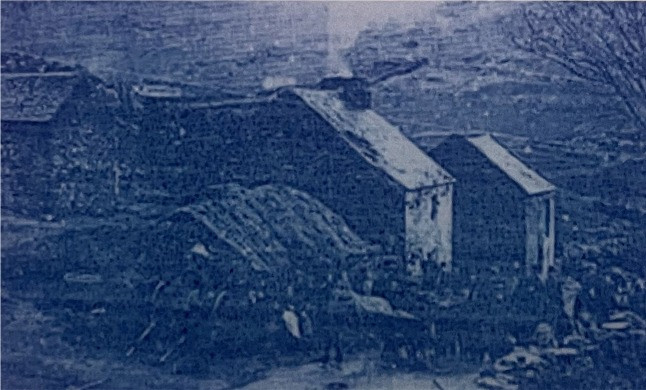 Eviction at O'Donnell's Fort during the Land War. History of An tSean Bheairic, The Old Barracks, Falcarragh, County Donegal, Ireland